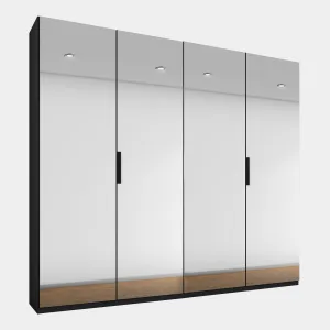 Nova - 4 Door Hinged Wardrobe With Mirrored Front