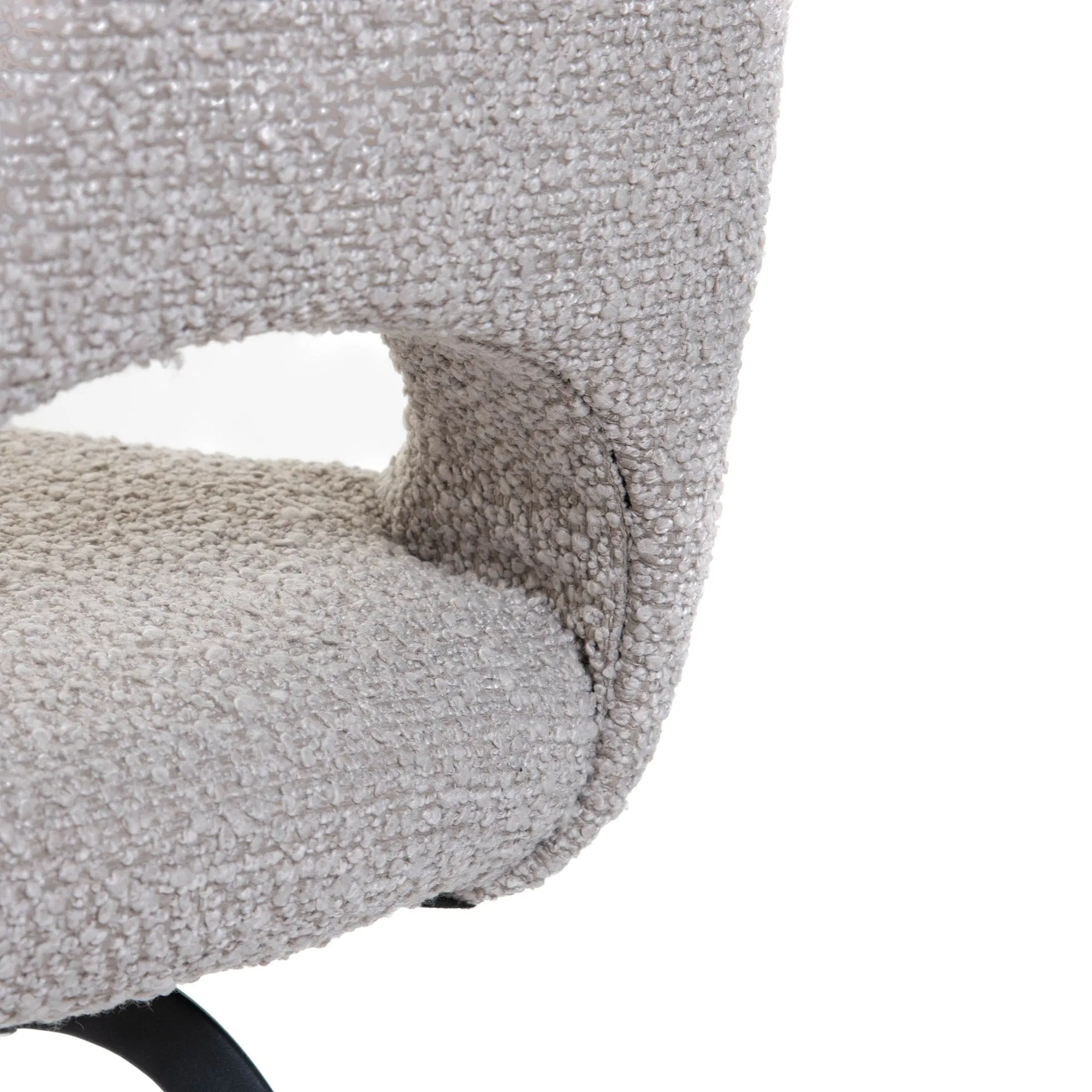 Nova - Dining Chair In Mink Boucle