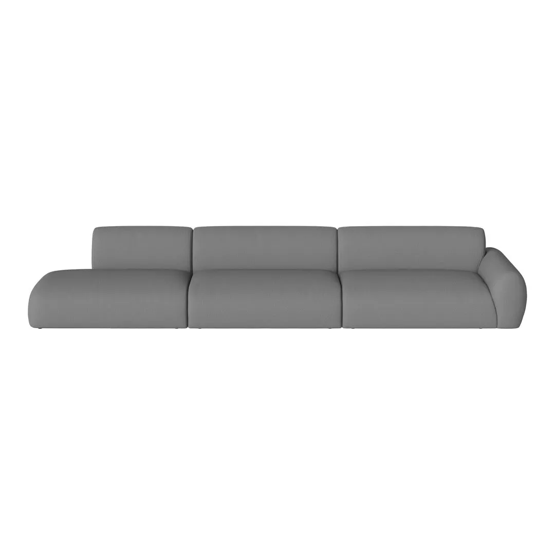 Nuvol 3 Modules w/ Large Corner & Open End - Left