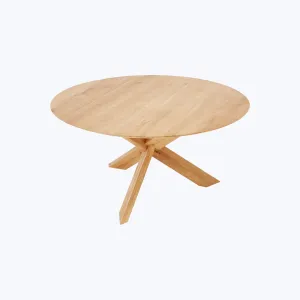 Oak Circle Dining Table