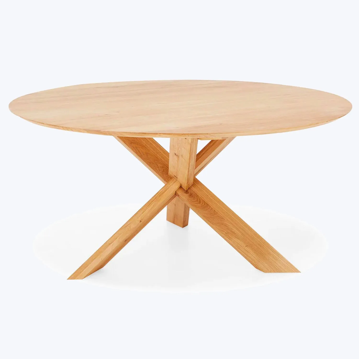 Oak Circle Dining Table
