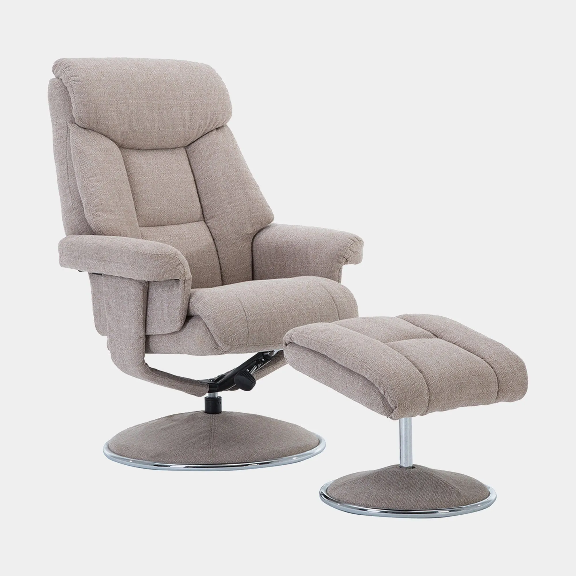 Orion - Swivel Chair & Stool In Fabric