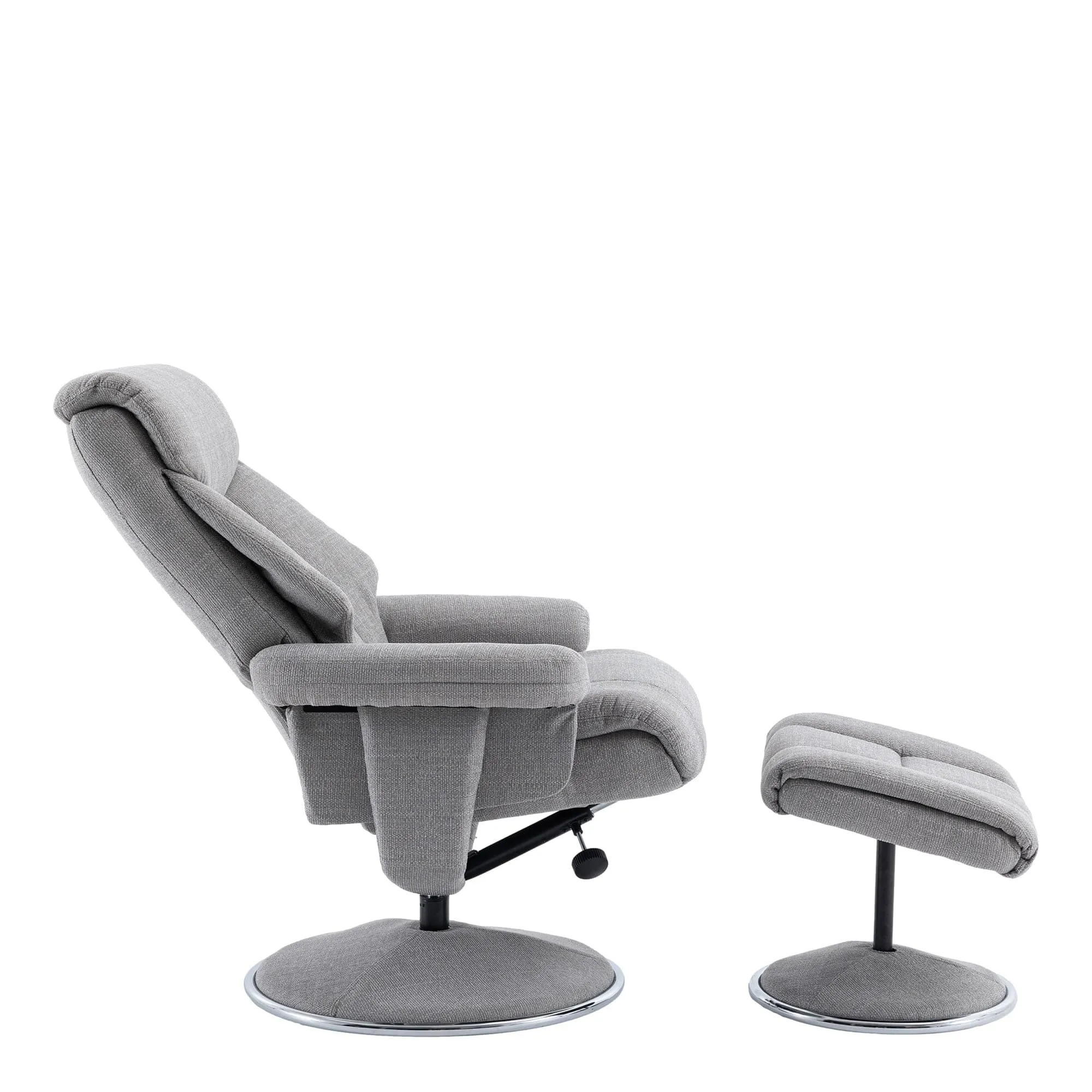 Orion - Swivel Chair & Stool In Fabric