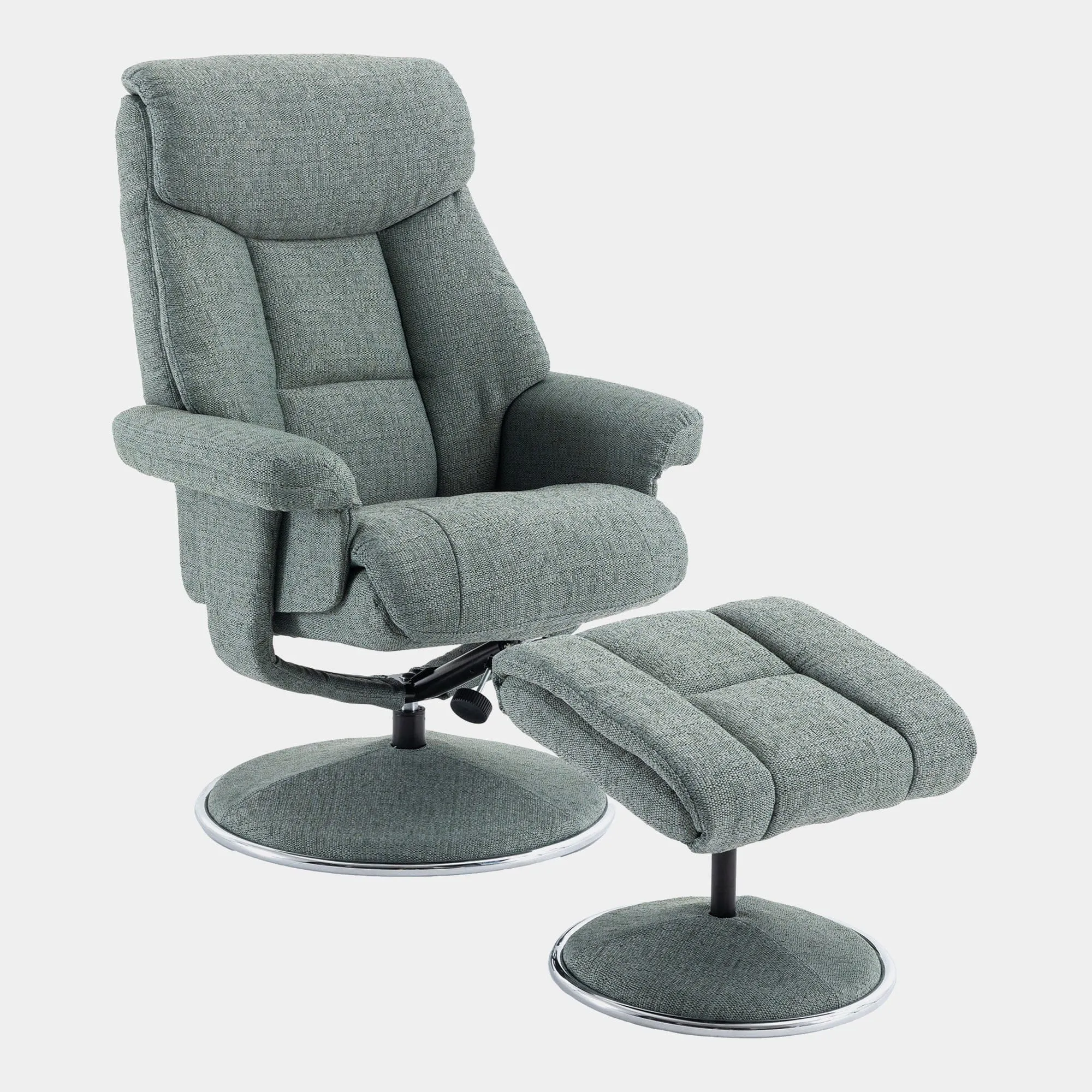 Orion - Swivel Chair & Stool In Fabric