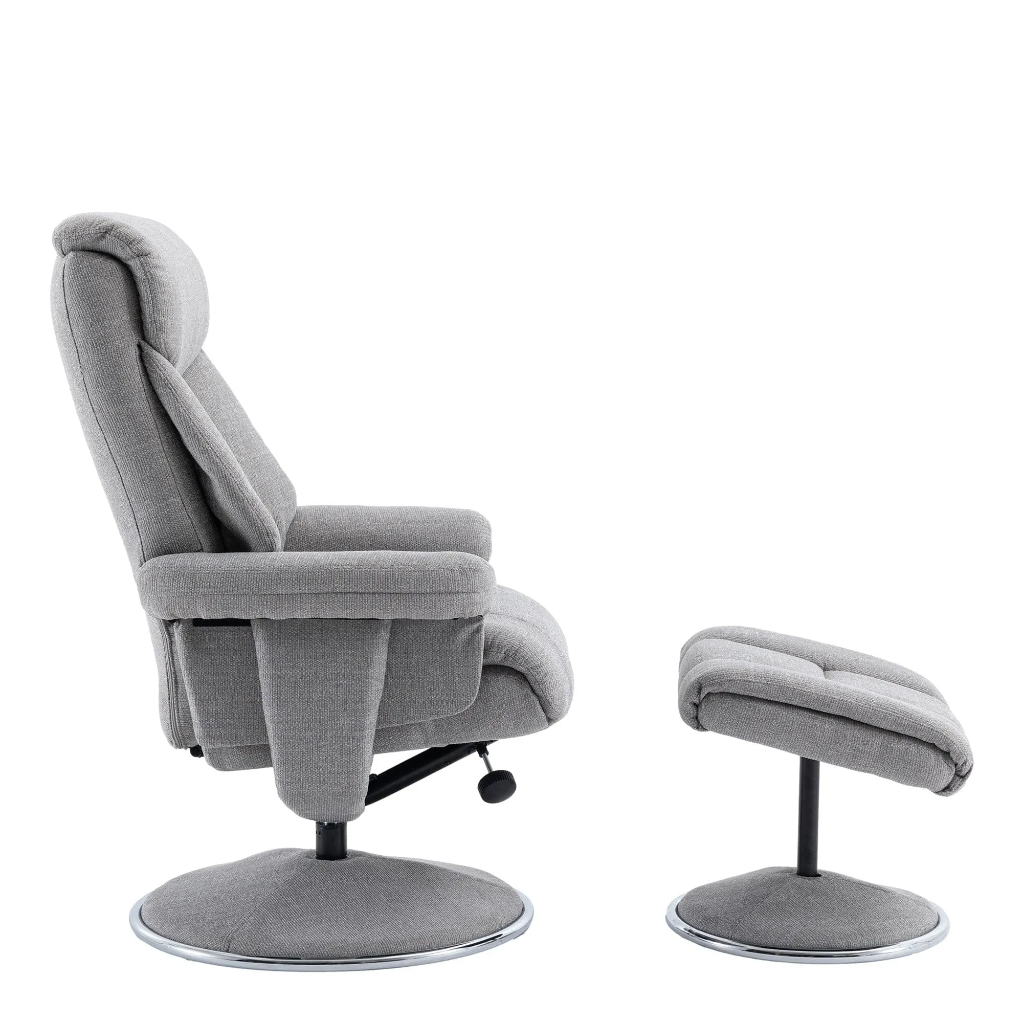 Orion - Swivel Chair & Stool In Fabric