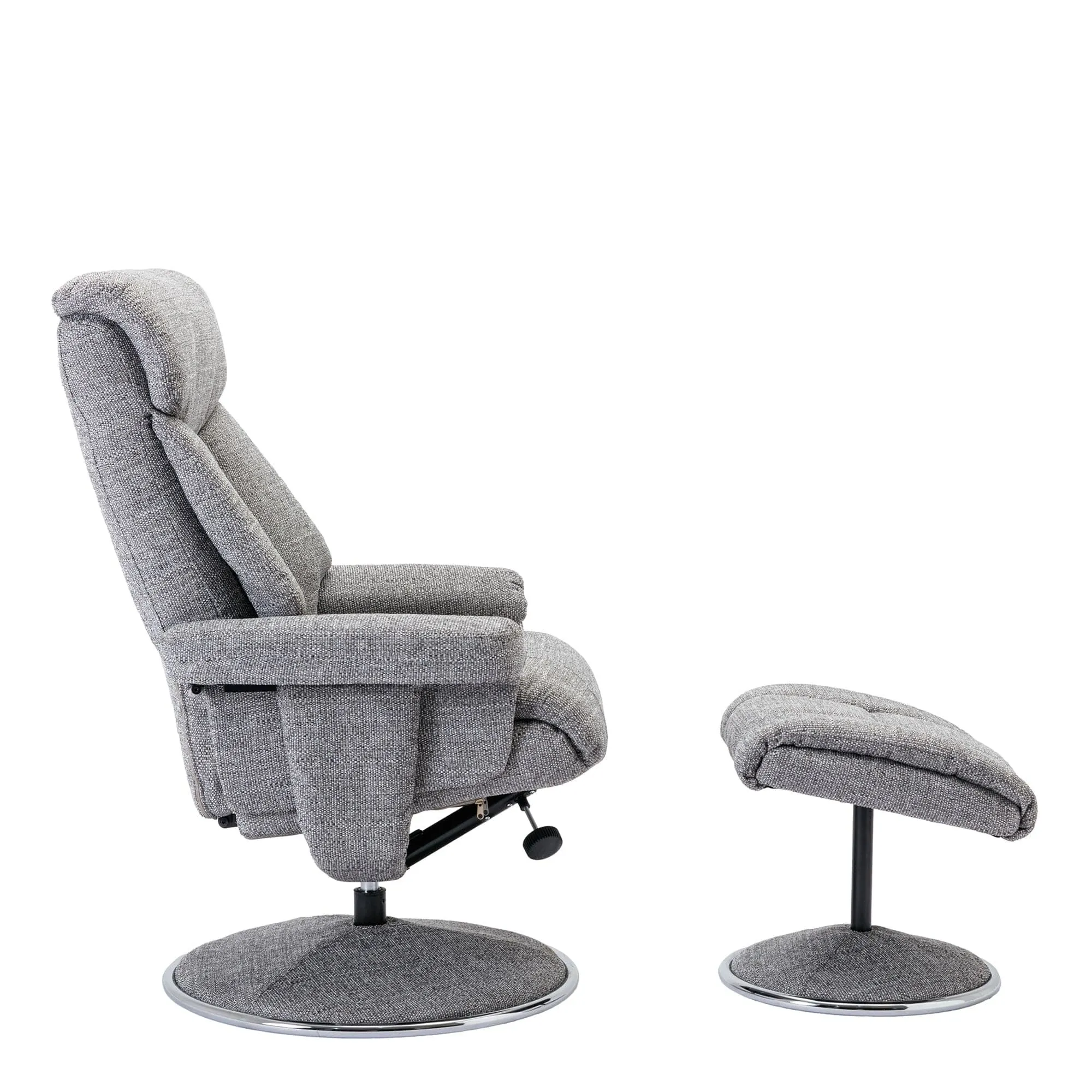 Orion - Swivel Chair & Stool In Fabric