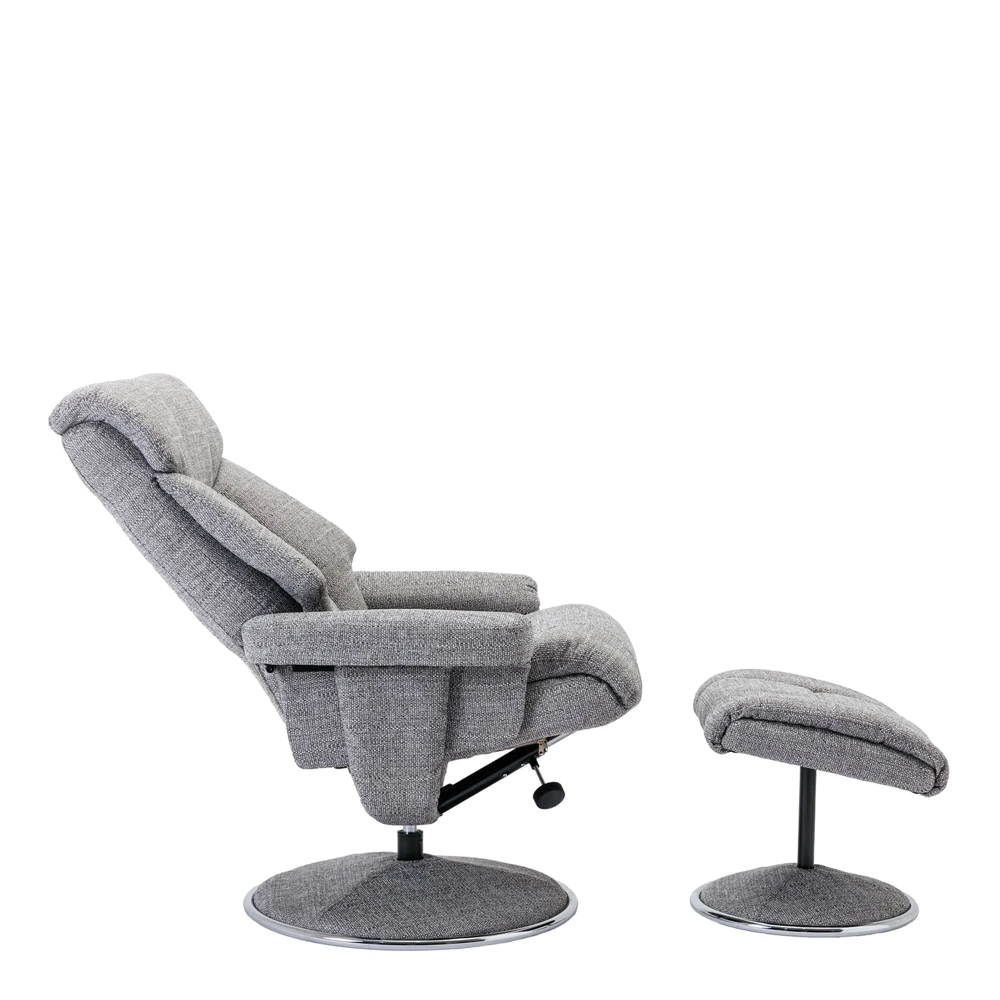 Orion - Swivel Chair & Stool In Fabric