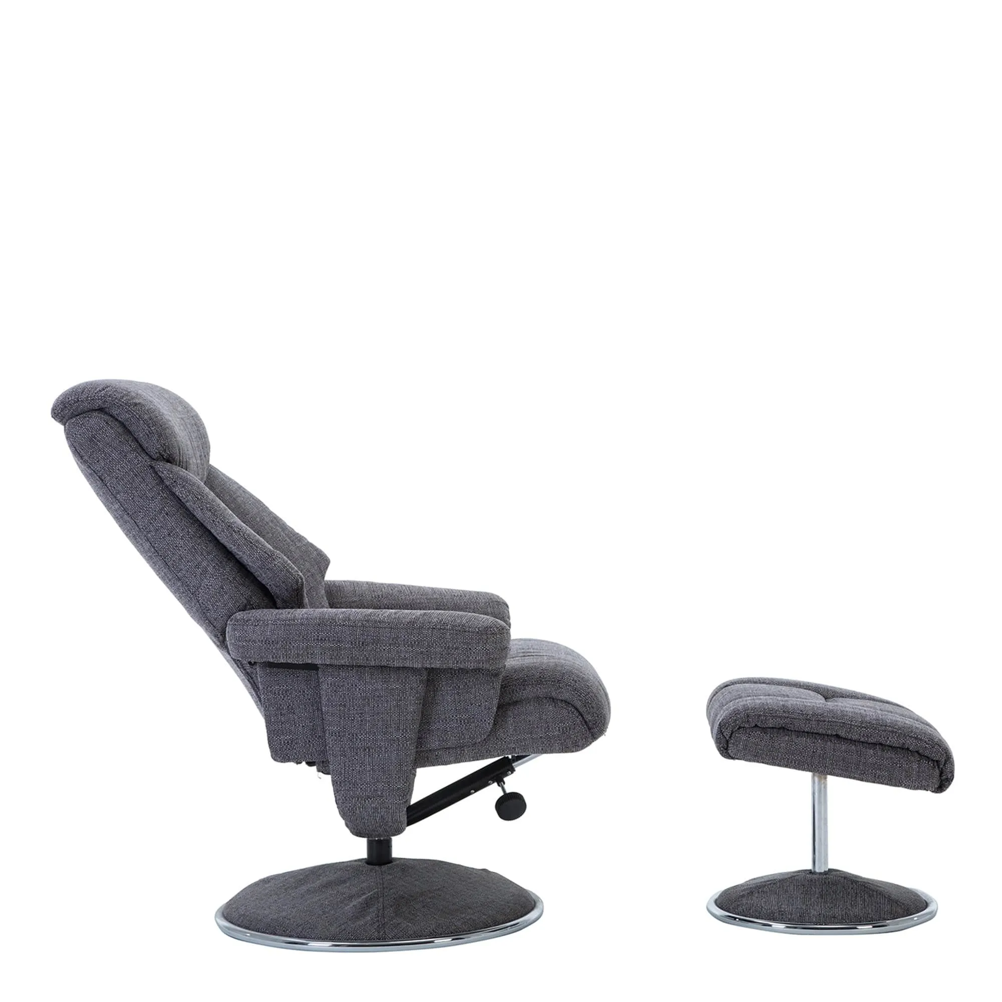 Orion - Swivel Chair & Stool In Fabric