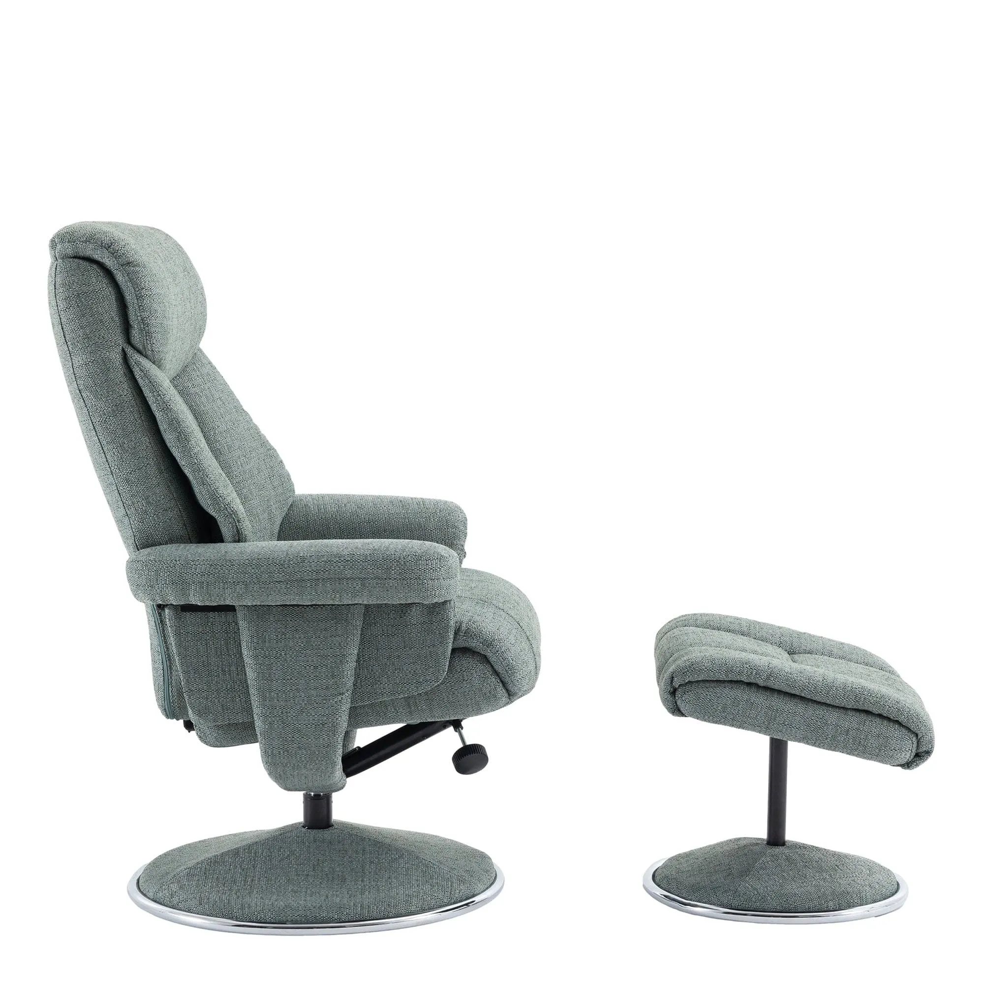 Orion - Swivel Chair & Stool In Fabric