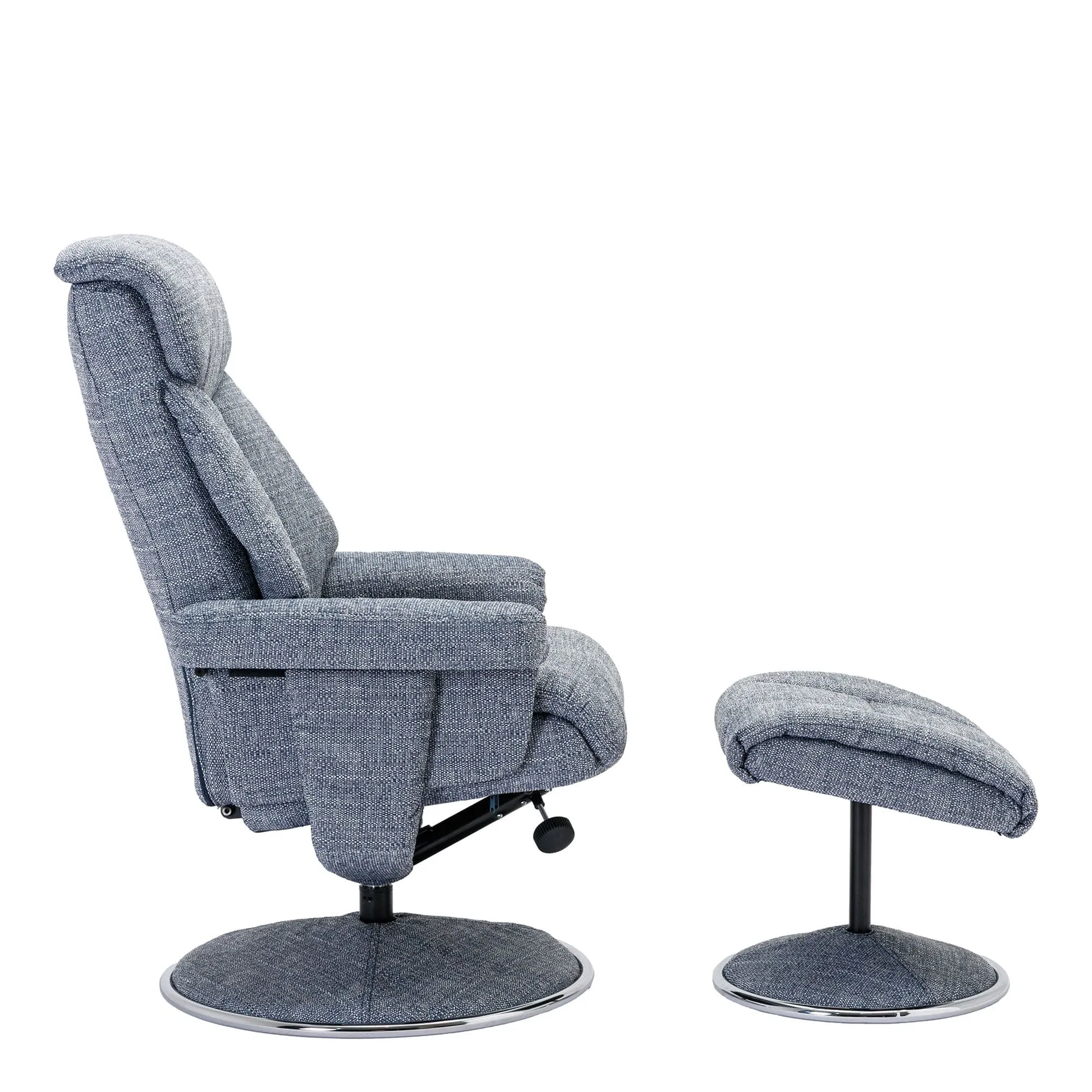 Orion - Swivel Chair & Stool In Fabric