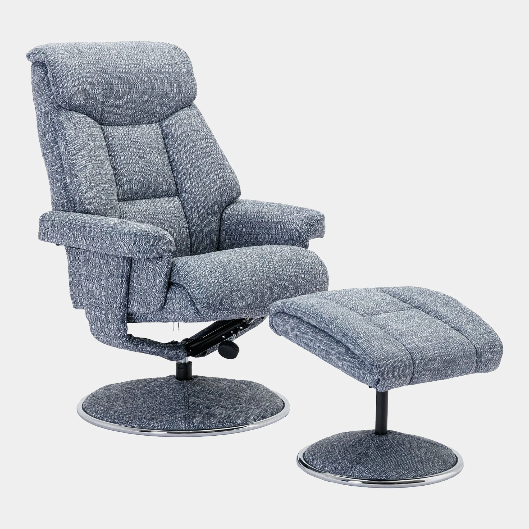 Orion - Swivel Chair & Stool In Fabric