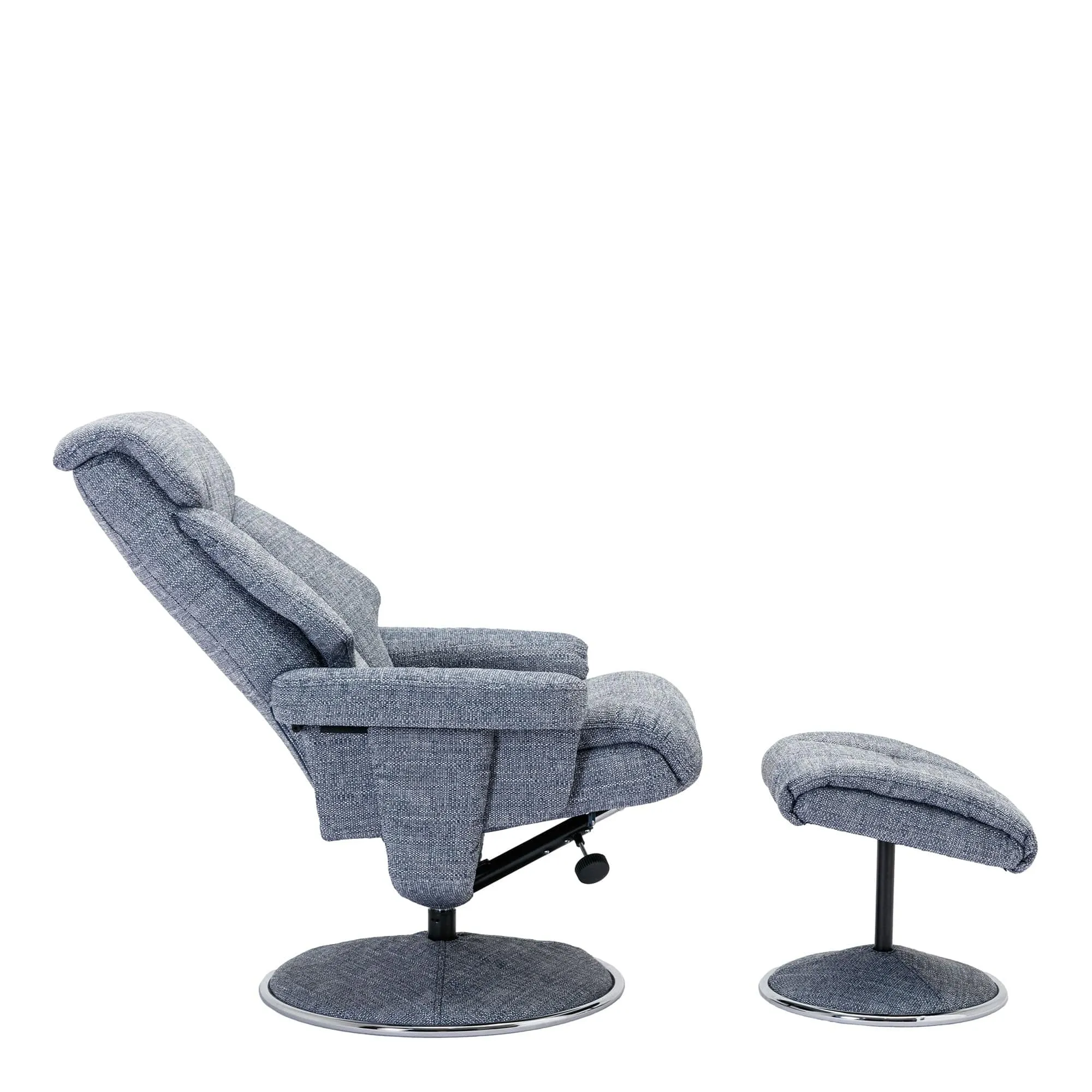 Orion - Swivel Chair & Stool In Fabric