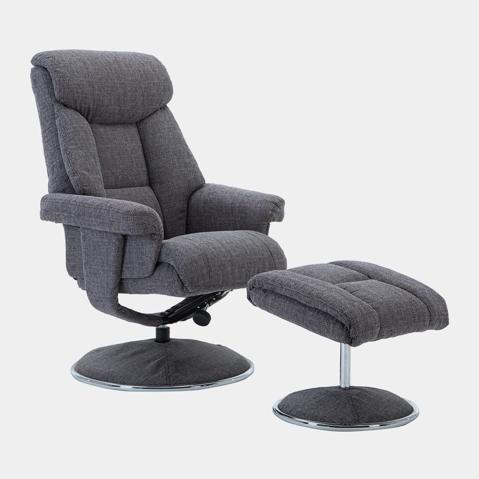 Orion - Swivel Chair & Stool In Fabric