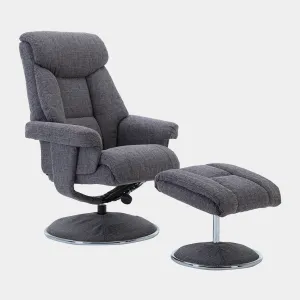 Orion - Swivel Chair & Stool In Fabric