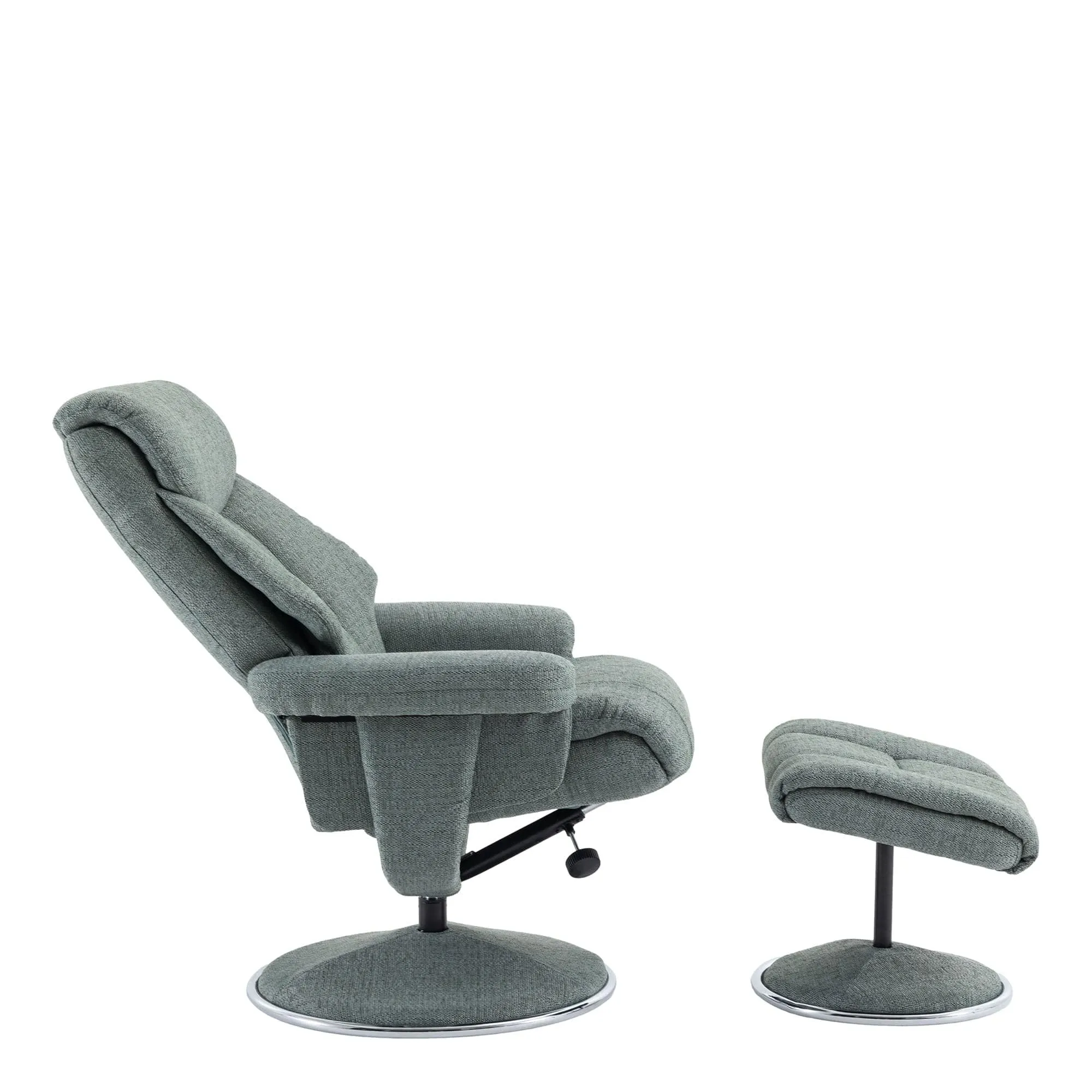 Orion - Swivel Chair & Stool In Fabric