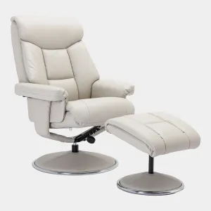 Orion - Swivel Chair & Stool In Plush PU Leather