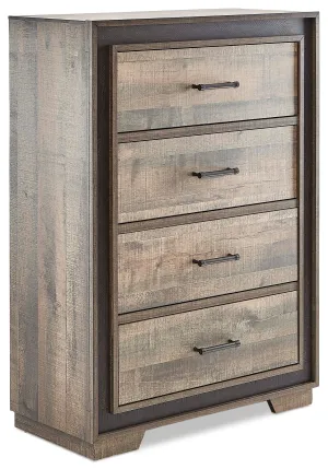 Orlando 4-Drawer Chest - Weathered Brown