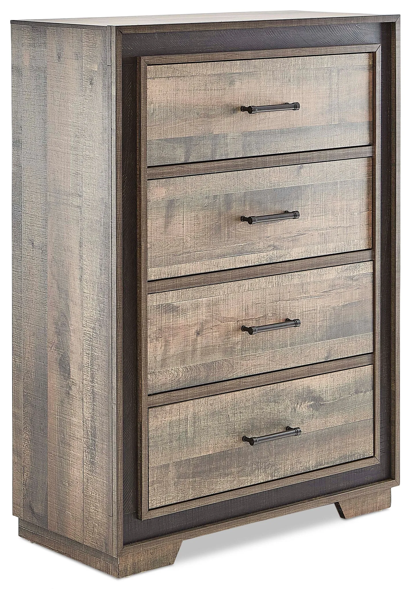 Orlando 4-Drawer Chest - Weathered Brown