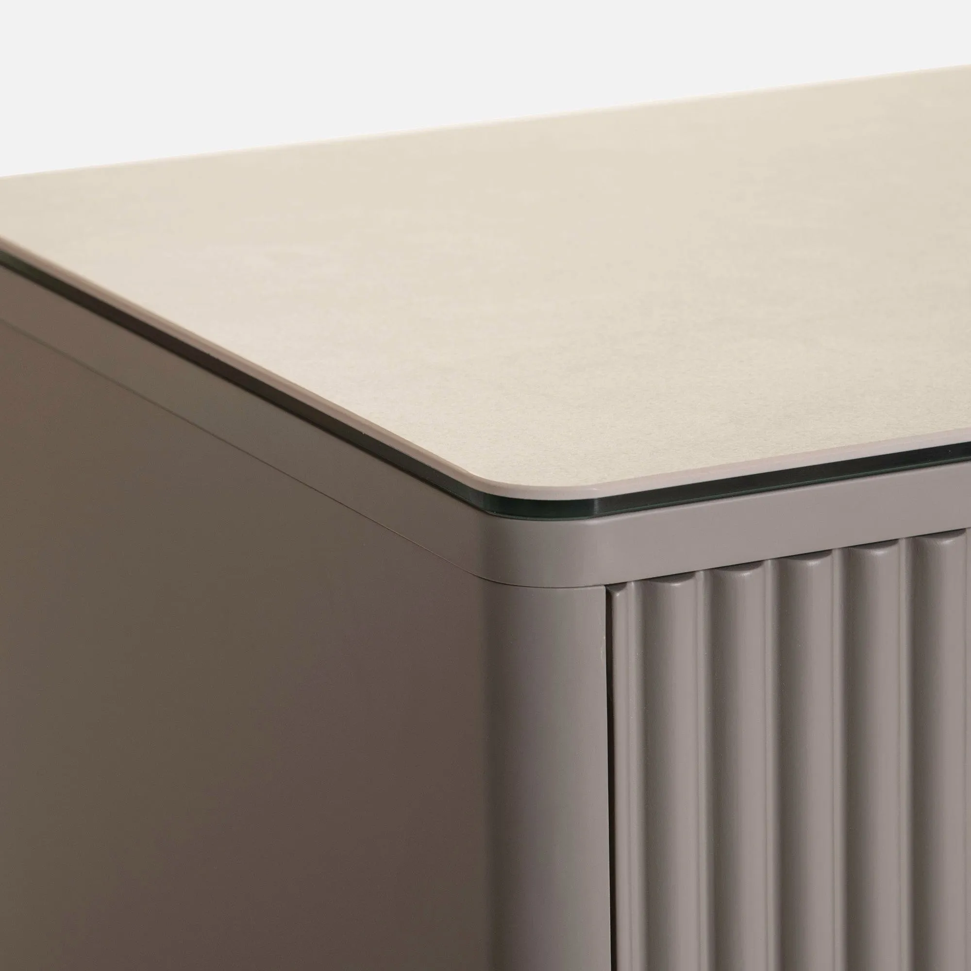 Otello - Sideboard In Beige With Ceramic Top