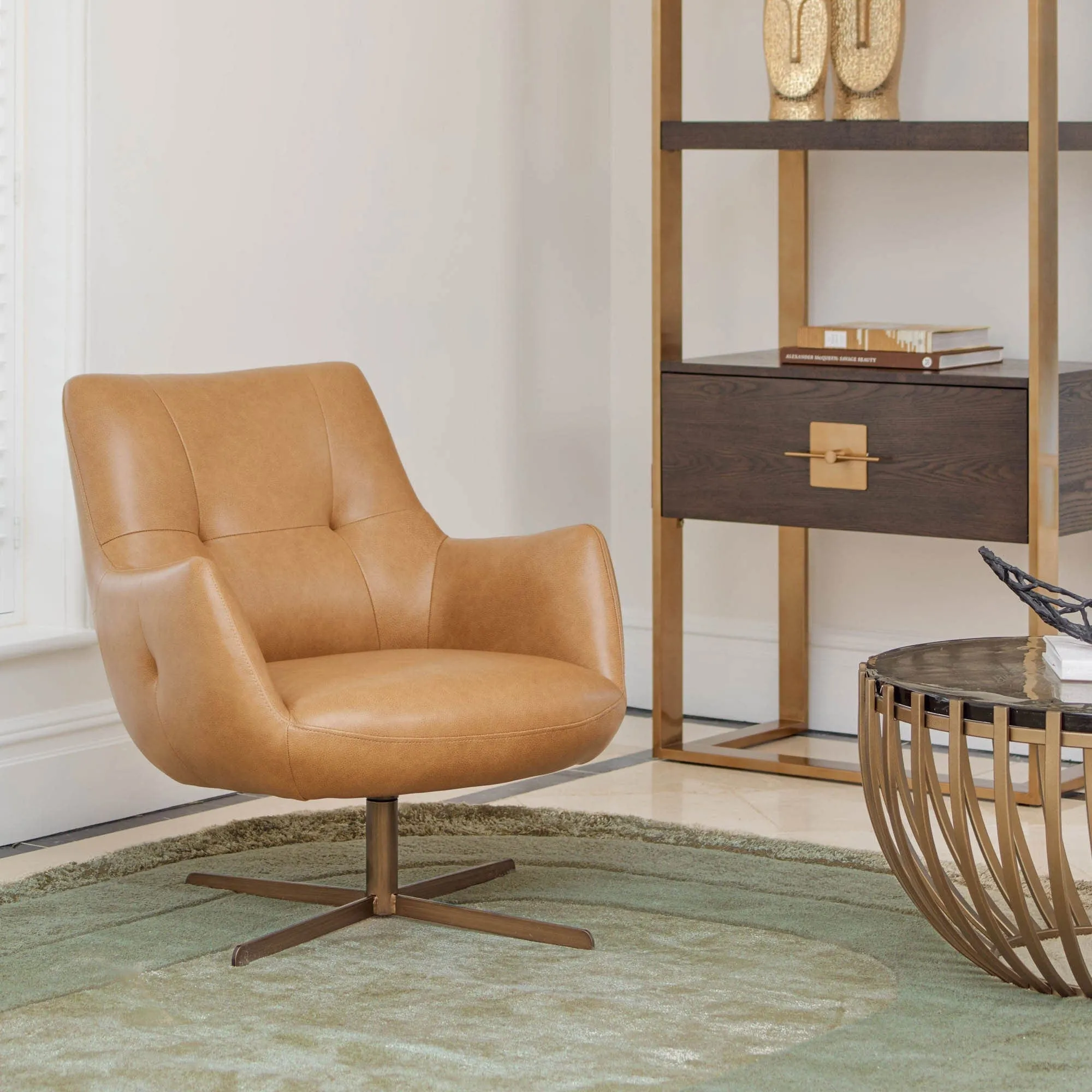 Pacino - Swivel Chair In Leather
