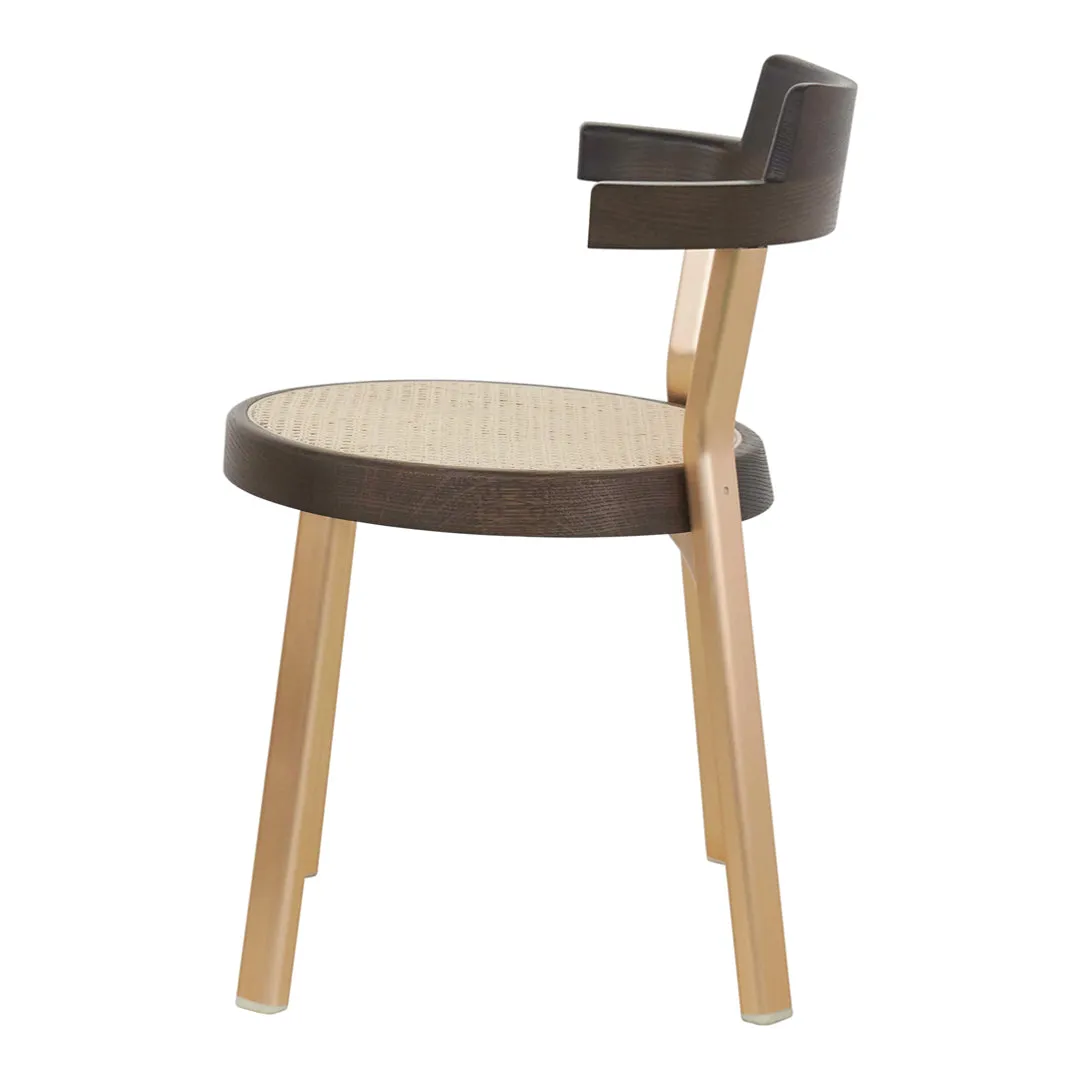 Pagoda Side Chair - Cane - Aluminium Leg