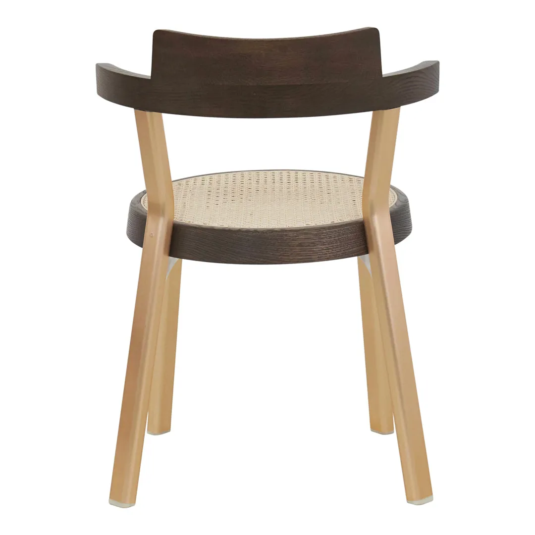 Pagoda Side Chair - Cane - Aluminium Leg