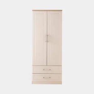 Pembury - 2 Door 2 Drawer Combi Wardrobe In Kashmir Ash & Oak