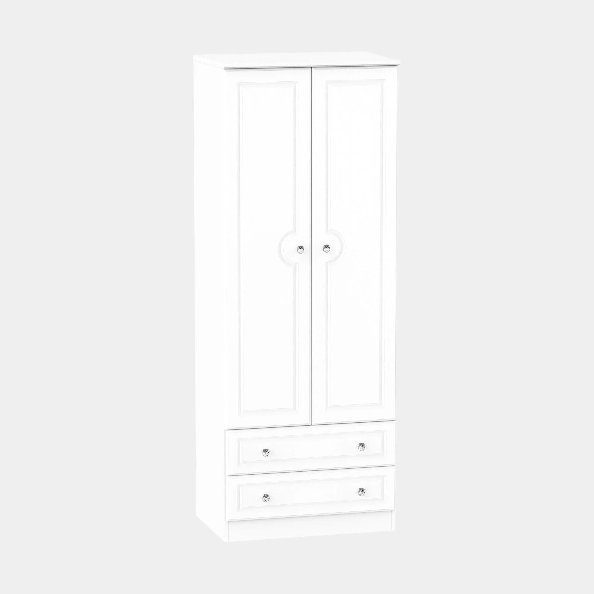 Penshurst - Combi Wardrobe In White Ash Finish
