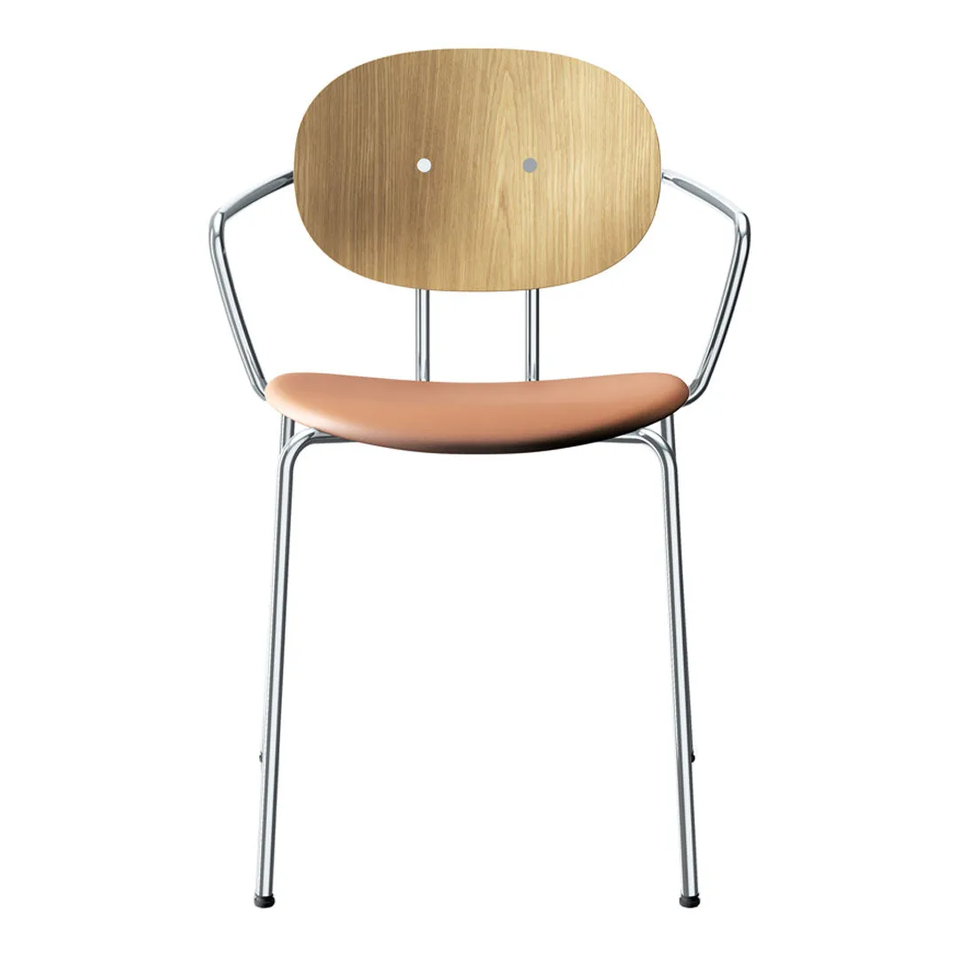 Piet Hein Chair w/ Armrest - Seat Upholstered