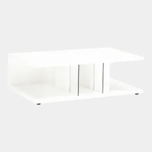 Polar - 126cm Coffee Table In White High Gloss