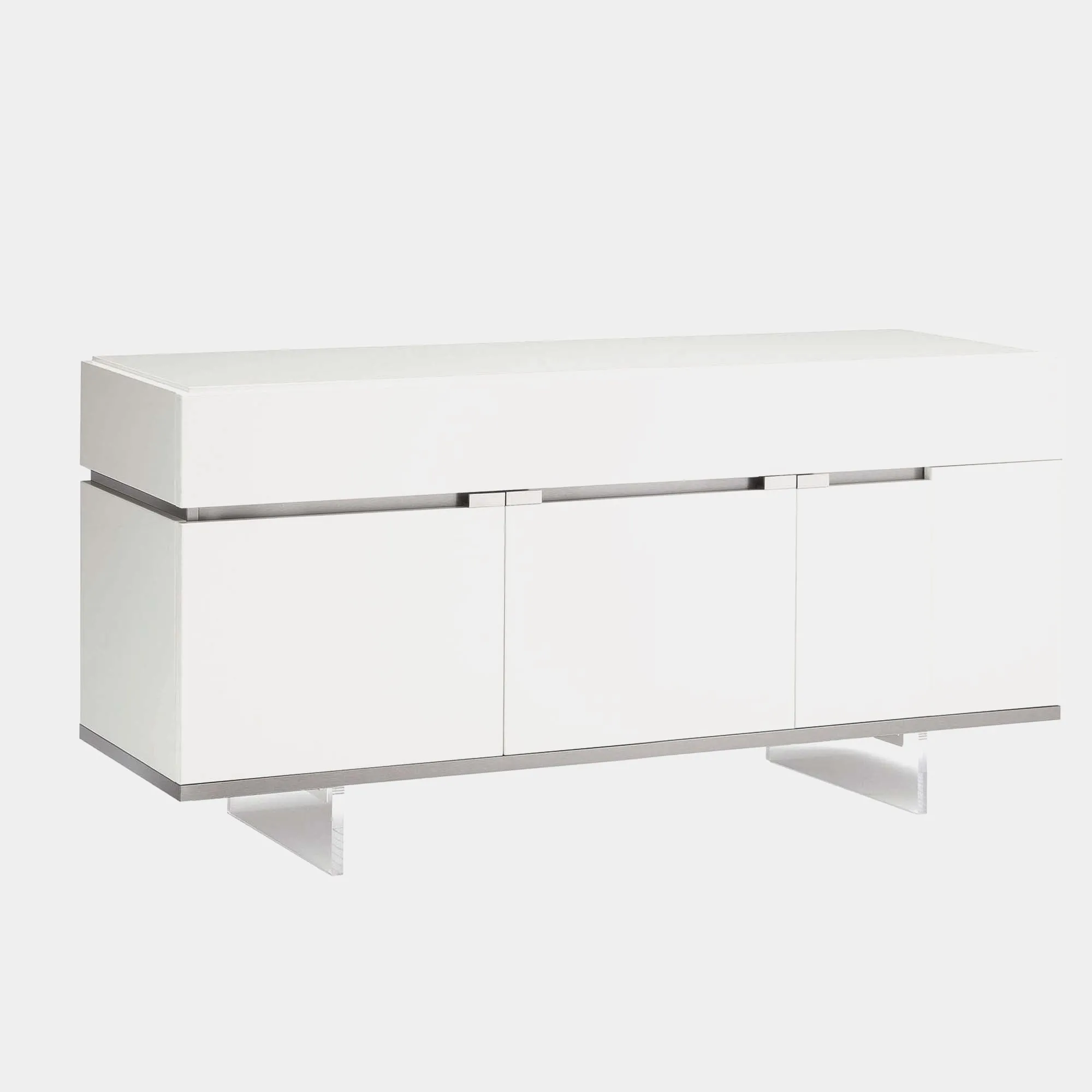 Polar - 3 Door Small Buffet In White High Gloss