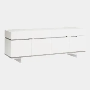 Polar - 4 Door Large Buffet In White High Gloss