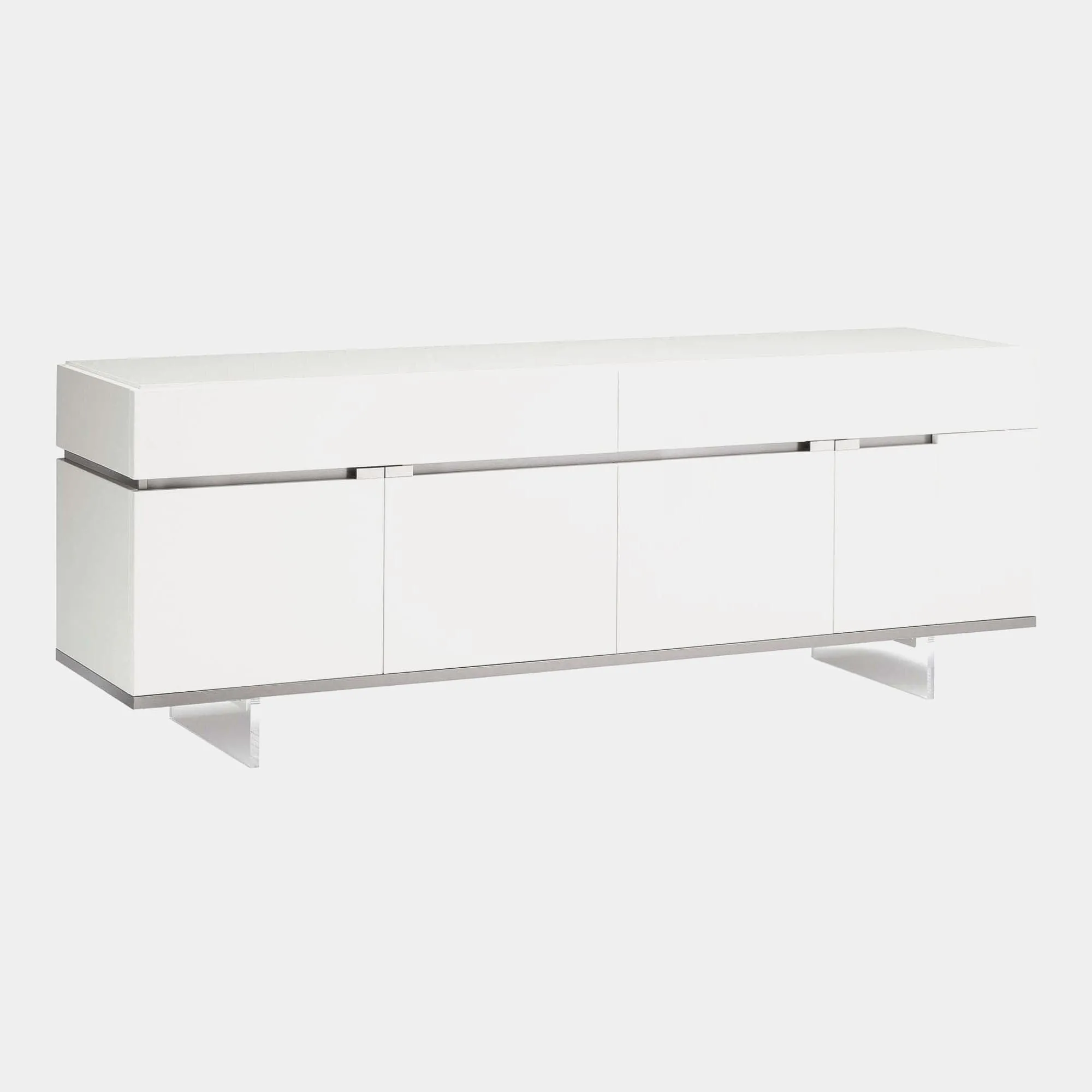 Polar - 4 Door Large Buffet In White High Gloss