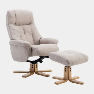 Quebec - Swivel Chair & Stool In Fabric