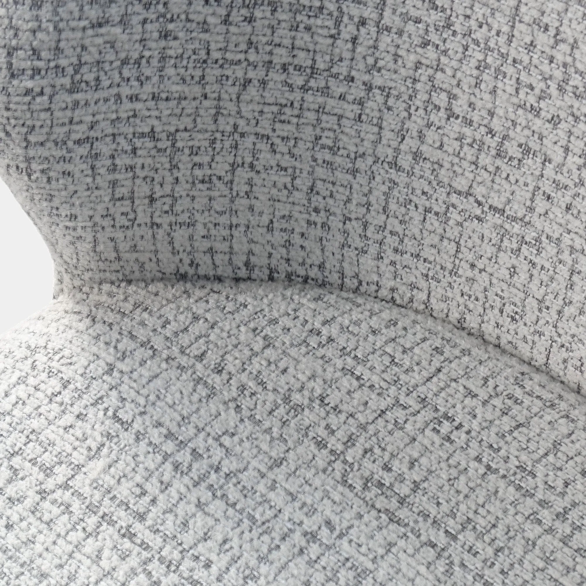Quinn - Dining Chair In Light Grey Boucle Fabric