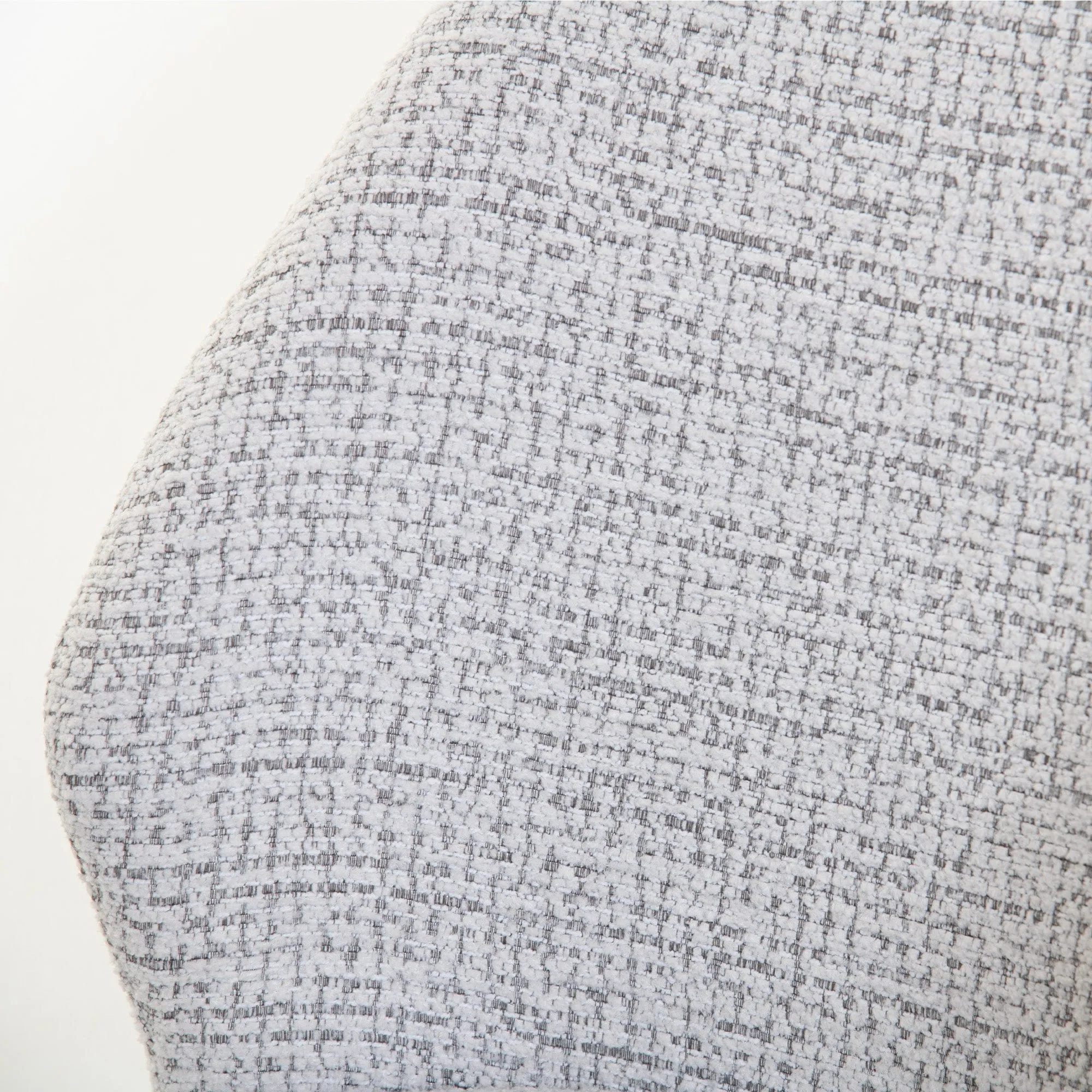 Quinn - Dining Chair In Light Grey Boucle Fabric