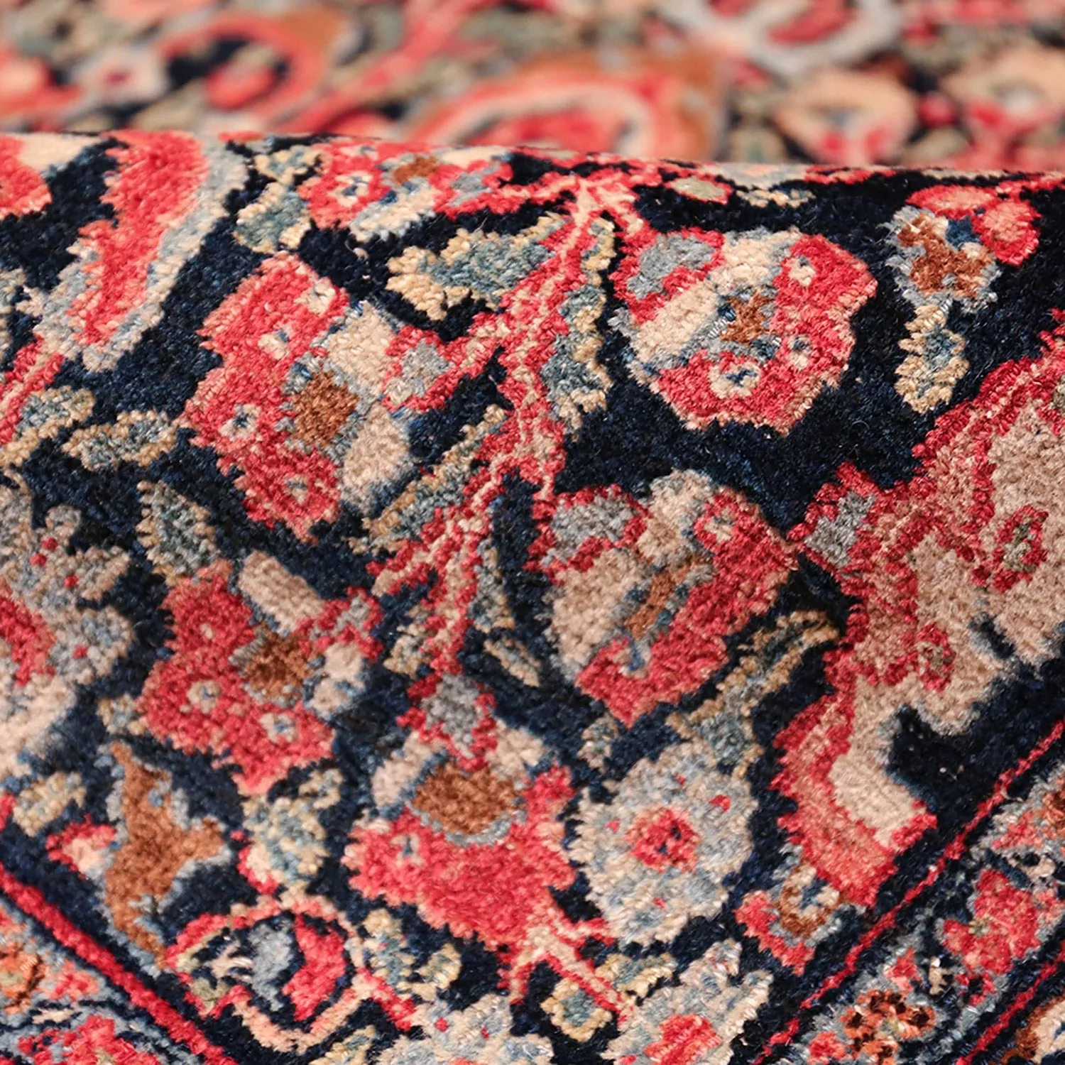 Red Antique Persian Khorassan Rug - 13'3" x 19'2"
