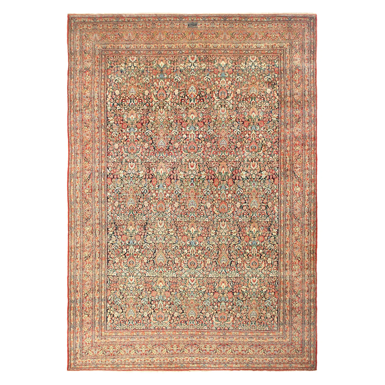 Red Antique Persian Khorassan Rug - 13'3" x 19'2"