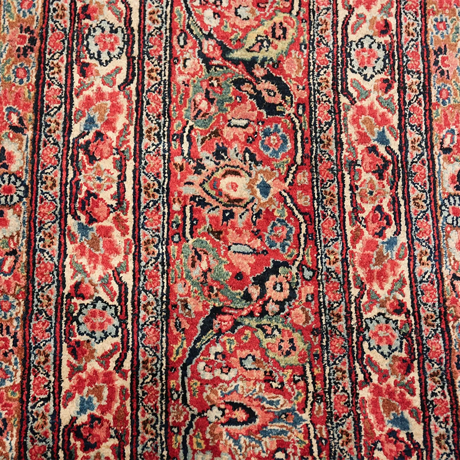 Red Antique Persian Khorassan Rug - 13'3" x 19'2"