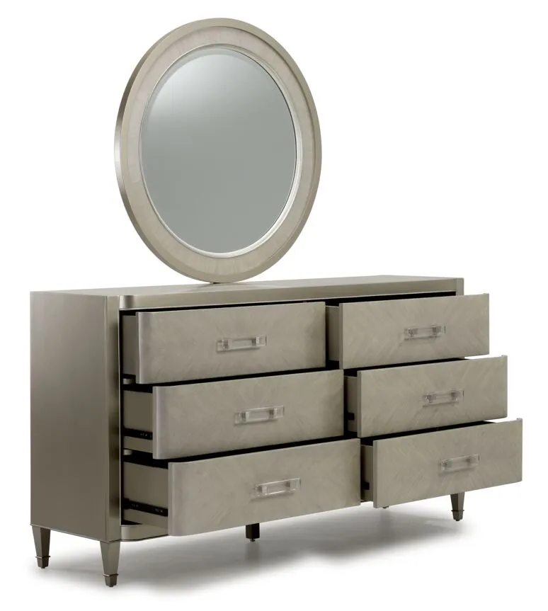 Reece 6-Drawer Dresser - Sliver Grey