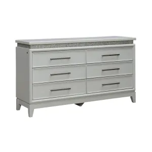 Reflections 6-Drawer Dresser - White