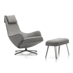 Repos Lounge Chair and Panchina Ottoman