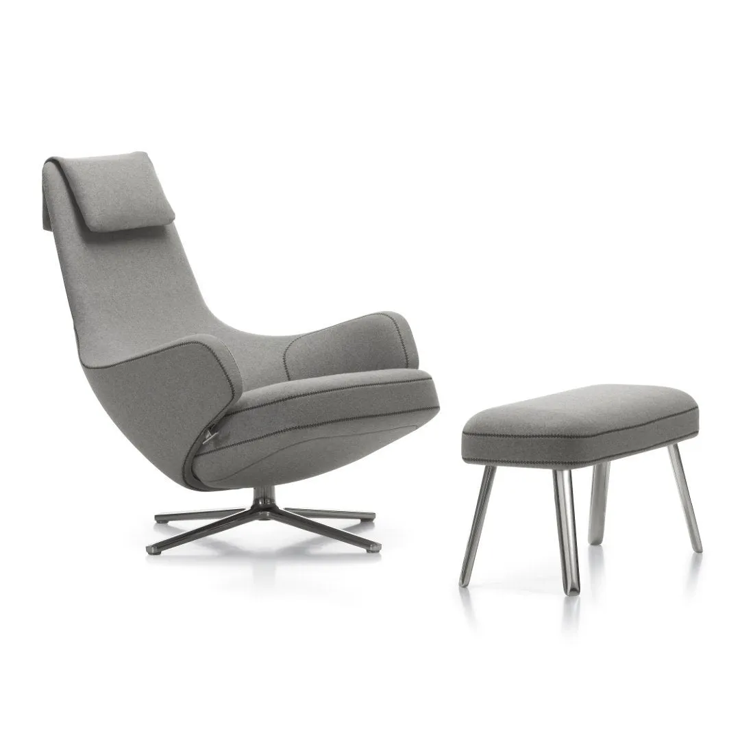 Repos Lounge Chair and Panchina Ottoman