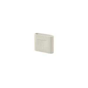 Ridge Vase Off-White, 6.5"