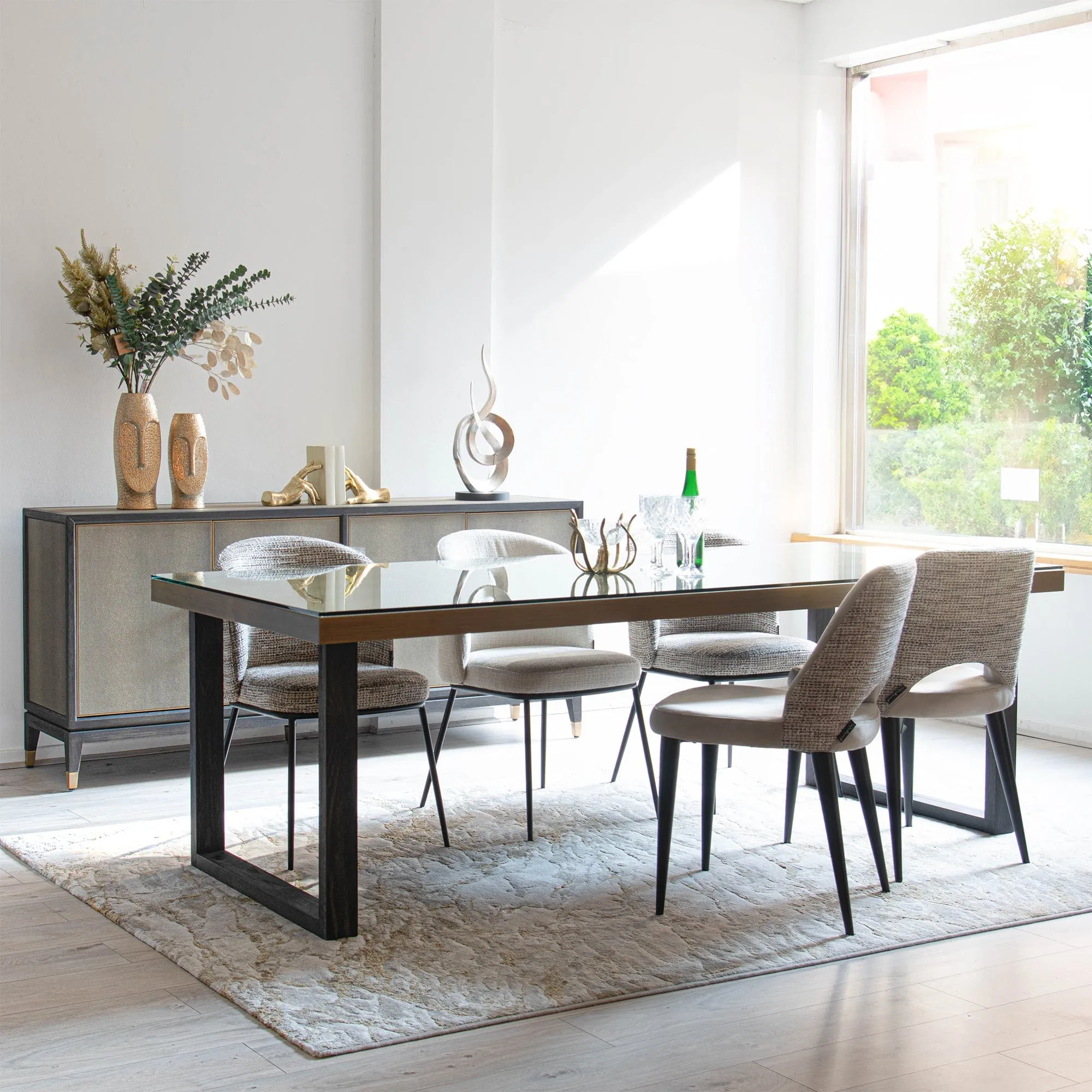 Ridgeville - Dining Table In Shagreen Finish
