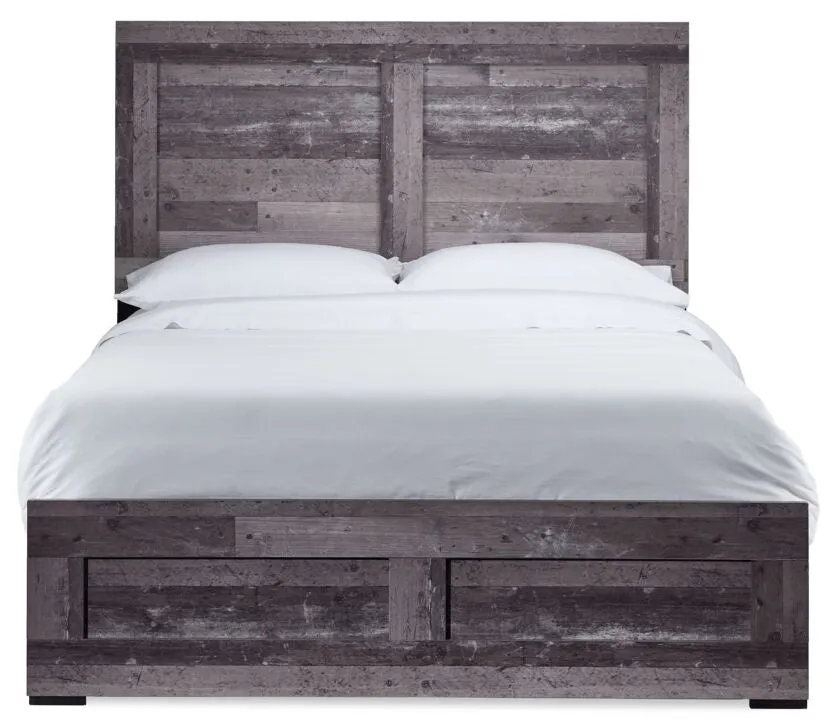 River 3-Piece Queen Bed - Light Grey