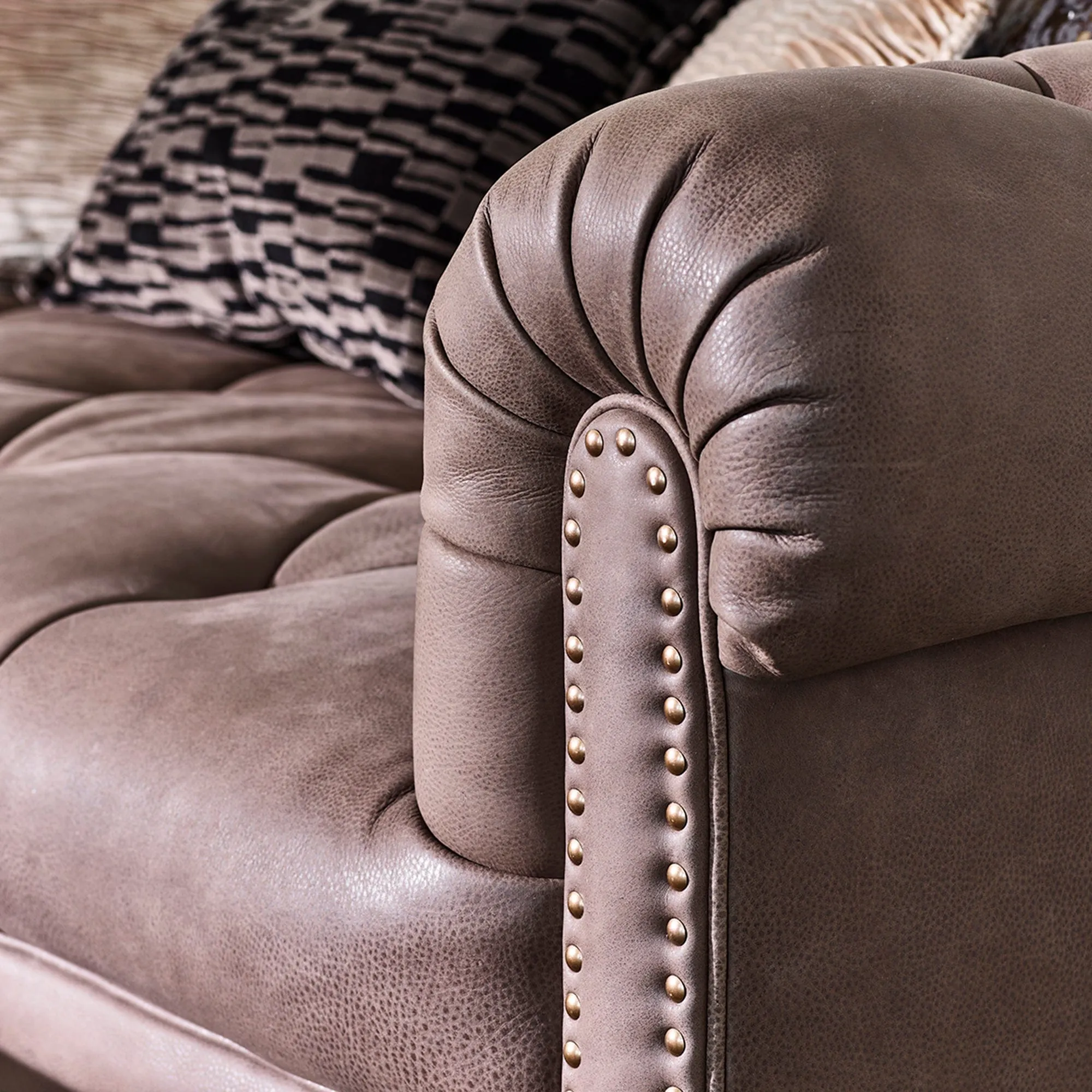 Roosevelt - 3 Seat Deep Sofa In Leather