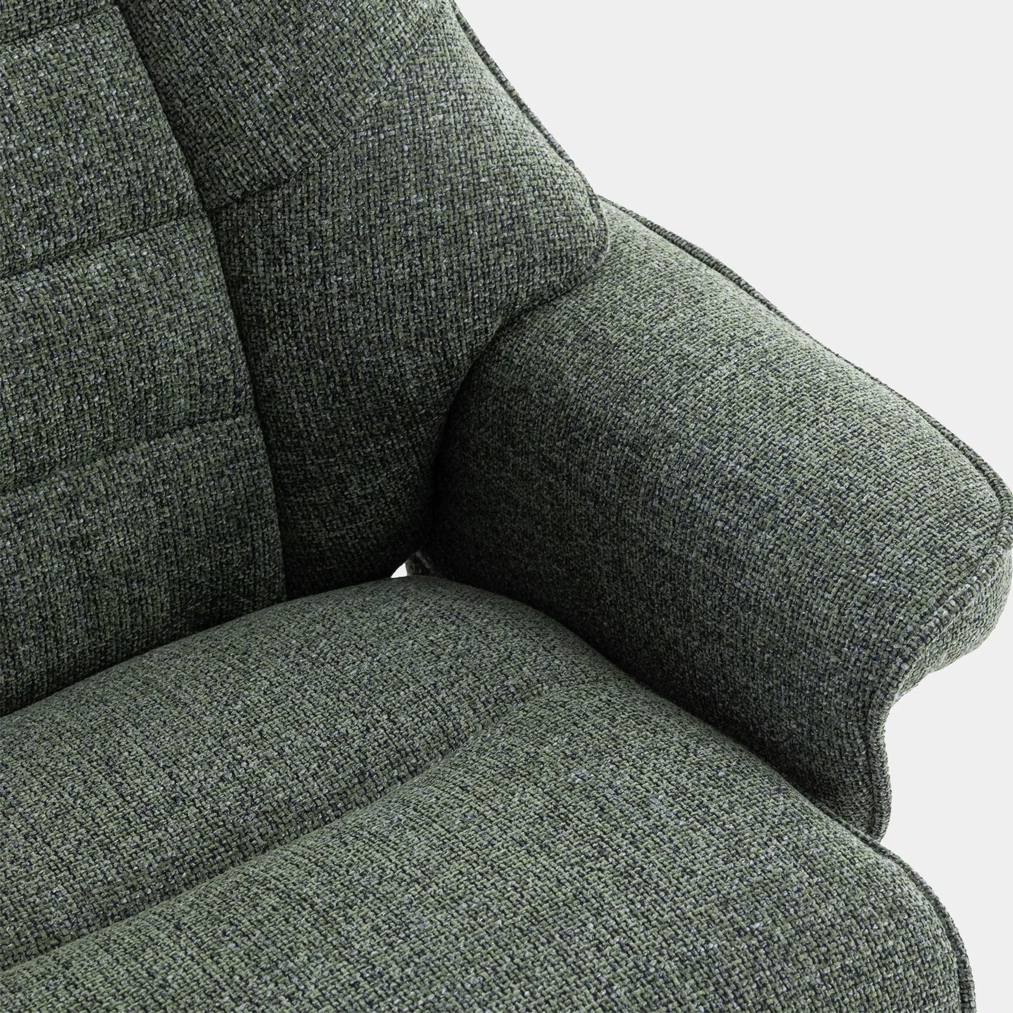 Royale - Swivel Recliner Chair & Footstool In Fabric