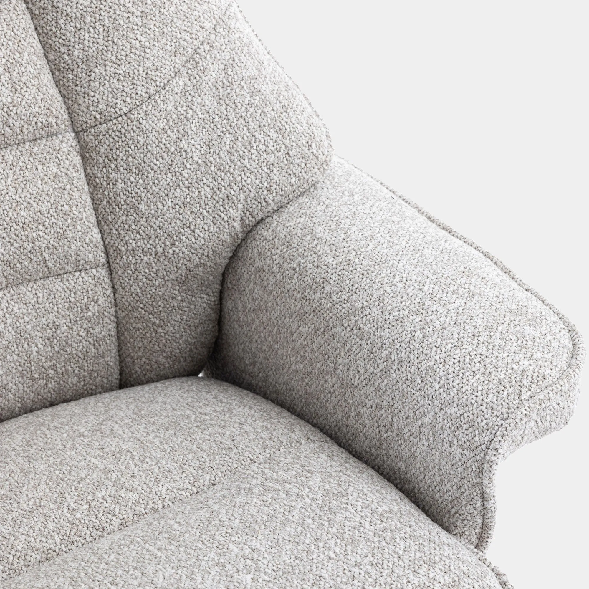 Royale - Swivel Recliner Chair & Footstool In Fabric