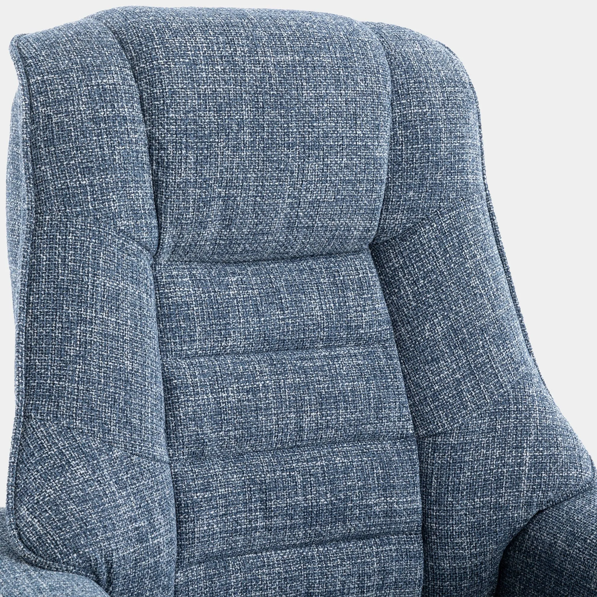 Royale - Swivel Recliner Chair & Footstool In Fabric